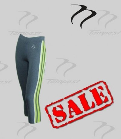 Grey Yellow Cotton Long Tight Women